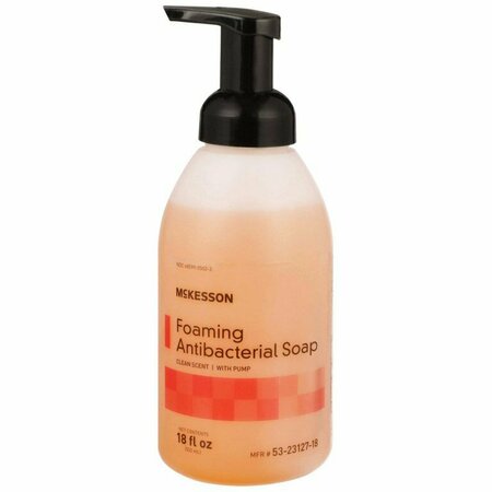 MCKESSON Clean Scent Foaming Antibacterial Soap, 18 oz. Pump Bottle 53-23127-18